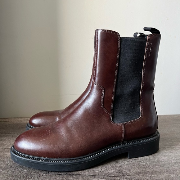 Vagabond Shoemaker Alex W Boots Dark Brown leather Chelsea boots eu 40 - Picture 1 of 15